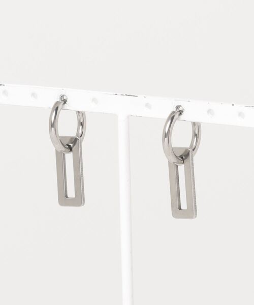 SILVER BULLET（シルバーバレット）の「『SBLTR』ユニセックス デザインフープピアス（ピアス（片耳用）・レディース・A/B/C/D/E・FREE）」の9枚目の写真