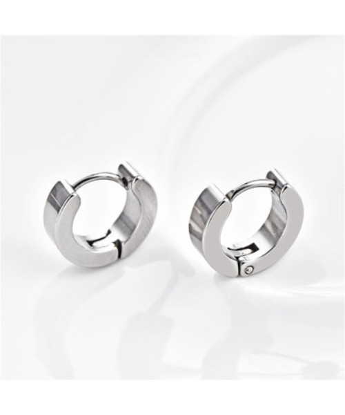 SILVER BULLET（シルバーバレット）の「『SBLTR』ユニセックス デザインフープピアス（ピアス（片耳用）・レディース・A/B/C/D/E・FREE）」の12枚目の写真