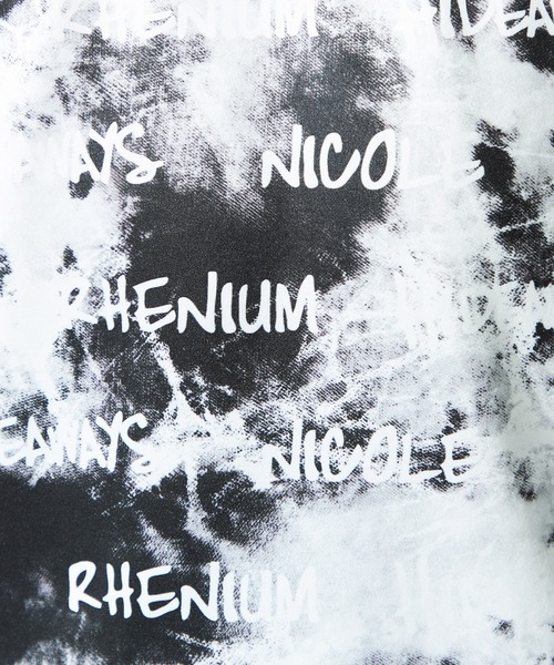 HIDEAWAYS NICOLE(ハイダウェイニコル)の「【WEB限定】ムラ柄ロゴプリント半袖Tシャツ(Tシャツ/カットソー・メンズ・ブラック/サックスブルー/オフホワイト/ピンク・MEDIUM/LARGE/X-LARGE)」の15枚目の写真