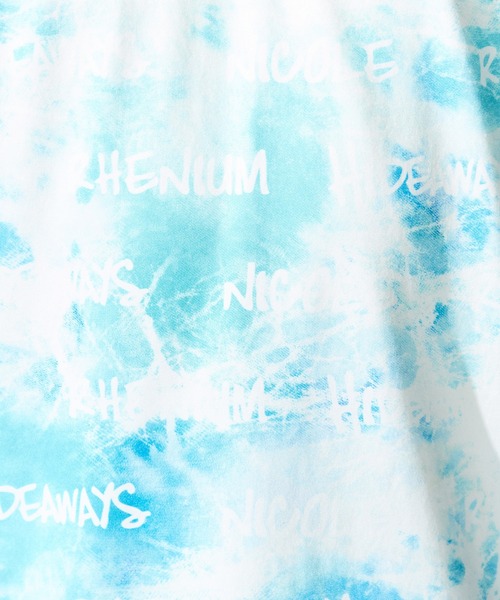 HIDEAWAYS NICOLE(ハイダウェイニコル)の「【WEB限定】ムラ柄ロゴプリント半袖Tシャツ(Tシャツ/カットソー・メンズ・ブラック/サックスブルー/オフホワイト/ピンク・MEDIUM/LARGE/X-LARGE)」の17枚目の写真
