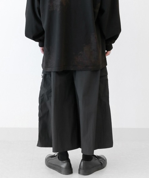 minsobi(ミンソビ)の「クロップドワイドスカートパンツ(その他パンツ・メンズ・ブラック・FREE)」の19枚目の写真