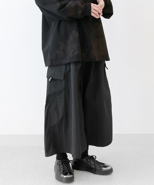 minsobi(ミンソビ)の「クロップドワイドスカートパンツ(その他パンツ・メンズ・ブラック・FREE)」の17枚目の写真