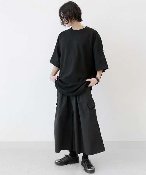 minsobi(ミンソビ)の「クロップドワイドスカートパンツ(その他パンツ・メンズ・ブラック・FREE)」の22枚目の写真