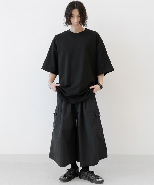 minsobi(ミンソビ)の「クロップドワイドスカートパンツ(その他パンツ・メンズ・ブラック・FREE)」の20枚目の写真