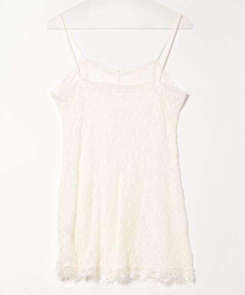 gossip！ロサンゼルス（ゴシップロサンゼルス）の「レースキャミソール レースインナーキャミワンピース 重ねストラップドレス 日常＆シンプル（キャミソール・レディース・オフホワイト・FREE）」の20枚目の写真