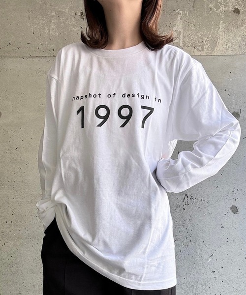 cuorequal(クオレコール)の「ロゴプリントロングTシャツ(Tシャツ/カットソー・レディース・ホワイト・MEDIUM/LARGE)」の6枚目の写真