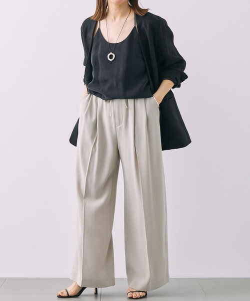 BABYLONE(バビロン)の「キュプラホルターキャミブラウス(キャミソール・レディース・ブラック/カーキ・フリー)」の6枚目の写真