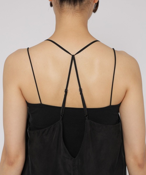 BABYLONE(バビロン)の「キュプラホルターキャミブラウス(キャミソール・レディース・ブラック/カーキ・フリー)」の11枚目の写真