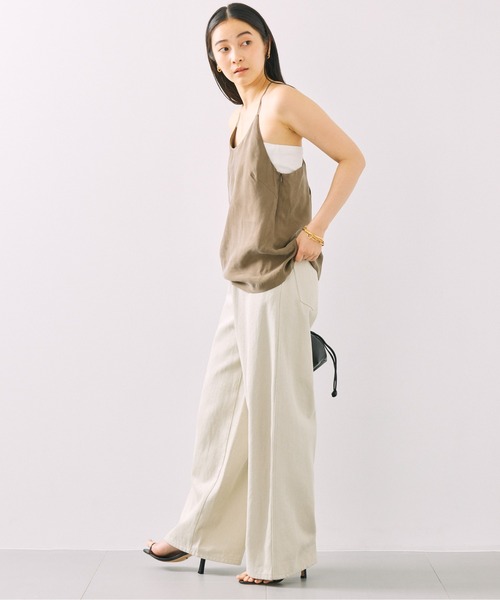 BABYLONE(バビロン)の「キュプラホルターキャミブラウス(キャミソール・レディース・ブラック/カーキ・フリー)」の22枚目の写真