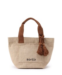 SHOO・LA・RUE | シーズンムード高まる フロントポケット ジュートランチトートバッグ(トートバッグ)