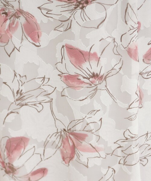 index(インデックス)の「◆フローラルプリントフレアスカート【洗濯機洗い可/防シワ】(スカート・レディース・サックスブルー系/アイボリー系/チャコール・40/38/36/42)」の8枚目の写真