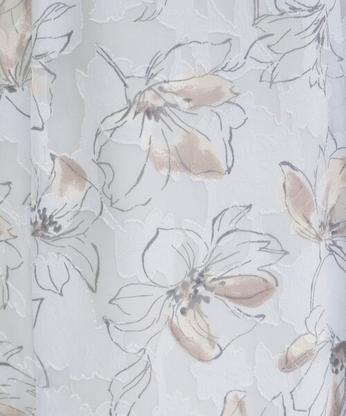 index(インデックス)の「◆フローラルプリントフレアスカート【洗濯機洗い可/防シワ】(スカート・レディース・サックスブルー系/アイボリー系/チャコール・40/38/36/42)」の17枚目の写真