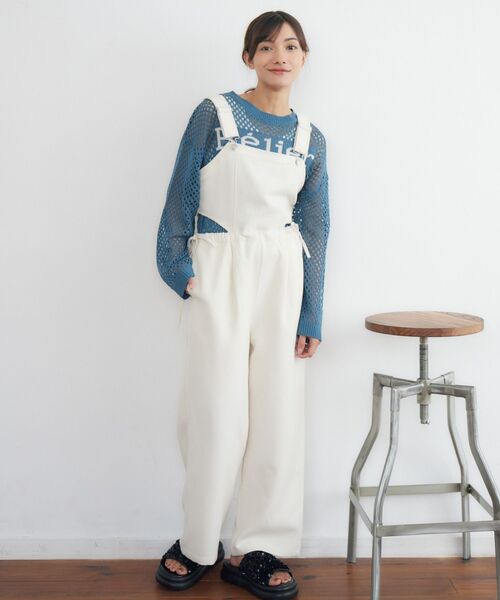 RETRO GIRL(レトロガール)の「サイドカットサロペ(サロペット/オーバーオール・レディース・ブルー/ナチュラル/ブラック・FREE)」の6枚目の写真