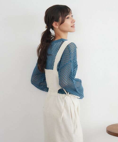 RETRO GIRL(レトロガール)の「サイドカットサロペ(サロペット/オーバーオール・レディース・ブルー/ナチュラル/ブラック・FREE)」の11枚目の写真