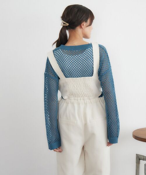RETRO GIRL(レトロガール)の「サイドカットサロペ(サロペット/オーバーオール・レディース・ブルー/ナチュラル/ブラック・FREE)」の13枚目の写真