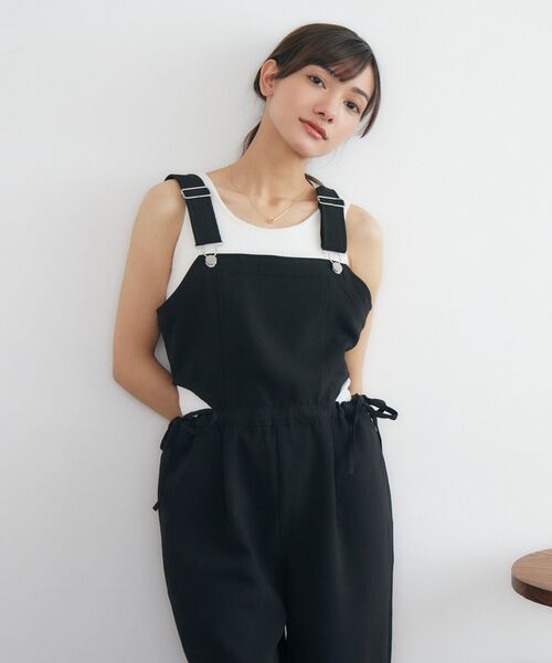 RETRO GIRL(レトロガール)の「サイドカットサロペ(サロペット/オーバーオール・レディース・ブルー/ナチュラル/ブラック・FREE)」の19枚目の写真