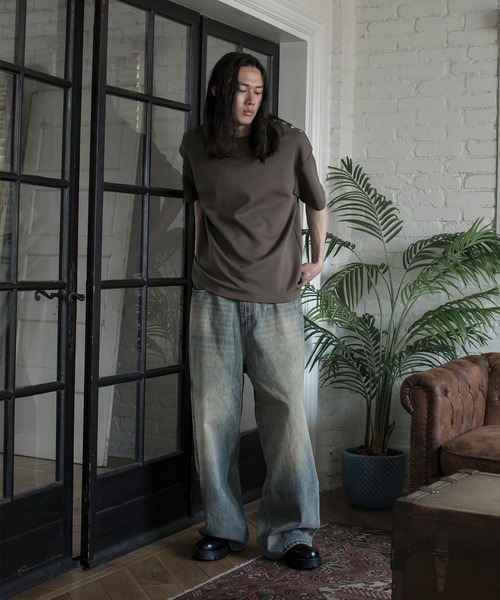 aimoha(アイモハ)の「【aimoha neo】QUALITY COTTON PLUM BLOSSOM 9 TEE(サイズ1.2.3.4) (SS)(Tシャツ/カットソー・メンズ・ホワイト/ダークグレー/オリーブ/ブラック・1/2/3/4)」の11枚目の写真