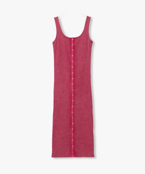 ANNA SUI NYC（アナ スイ エヌ ワイ シー）の「ANNA SUI NYC パウダーブリーチリングドットボタンタイトドレス（ワンピース・レディース・ブラック/パープル/ブルー・M/S）」の11枚目の写真