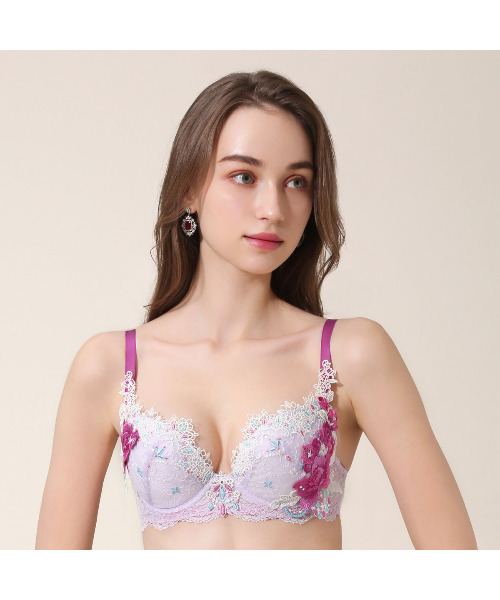 HIMICO（ヒミコ）の「ヒミコ 021シリーズ ブラジャー B~F（ブラジャー・レディース・ベージュ/ラベンダー/ライトグリーン・F70/F75/E80/C75/D65/D75/F65/D70/B75/C65/F80/E65/E70/E75/B65/B70/C70/C80/D80）」の3枚目の写真