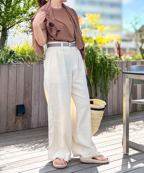 NOLLEY’S(ノーリーズ)の「【Le voyage en panie/ ルヴォヤージュエンバニエ】◇【WEB限定】ひねりビッグかごバッグ(かごバッグ・レディース・ブラック/ライトブラウン・FREE)」の16枚目の写真