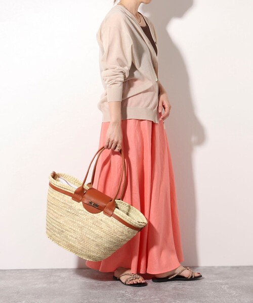 NOLLEY’S(ノーリーズ)の「【Le voyage en panie/ ルヴォヤージュエンバニエ】◇【WEB限定】ひねりビッグかごバッグ(かごバッグ・レディース・ブラック/ライトブラウン・FREE)」の12枚目の写真