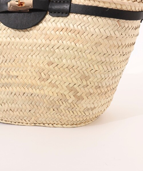 NOLLEY’S(ノーリーズ)の「【Le voyage en panie/ ルヴォヤージュエンバニエ】◇【WEB限定】ひねりビッグかごバッグ(かごバッグ・レディース・ブラック/ライトブラウン・FREE)」の18枚目の写真