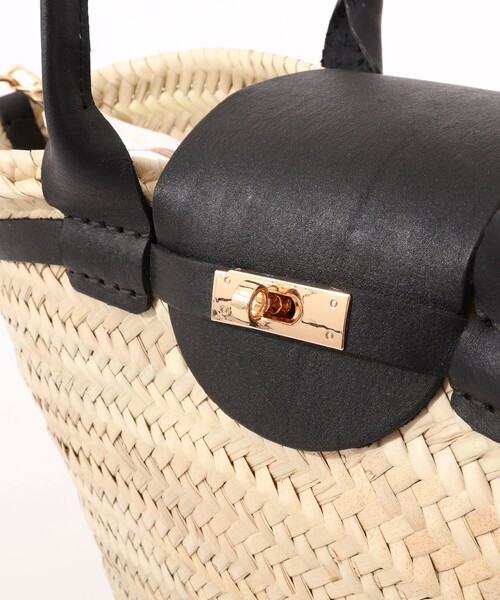 NOLLEY’S(ノーリーズ)の「【Le voyage en panie/ ルヴォヤージュエンバニエ】◇【WEB限定】ひねりビッグかごバッグ(かごバッグ・レディース・ブラック/ライトブラウン・FREE)」の19枚目の写真