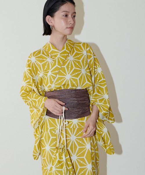 LARUTA（ラルータ）の「【LARUTA】ラメしわ兵児帯（和装小物・レディース・ブラック/ネイビー/マスタード/ブラウン/レッド/グリーン・FREE）」の17枚目の写真