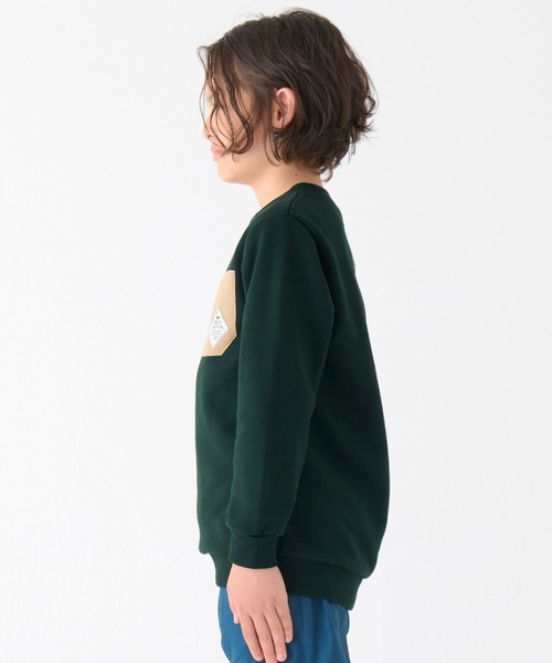 KRIFF MAYER（クリフメイヤー）の「【裏毛】ヤマロゴポケクルー（スウェット・キッズ・グリーン/ネイビー/グレー・120/130/140/150/160/170）」の9枚目の写真