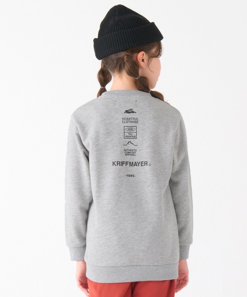 KRIFF MAYER（クリフメイヤー）の「【裏毛】ヤマロゴポケクルー（スウェット・キッズ・グリーン/ネイビー/グレー・120/130/140/150/160/170）」の19枚目の写真