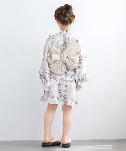 早い者勝ち！完売品！【floro by SOUBIEN】セパレート浴衣3点セット セール】floroセパレート浴衣セット 子ども キッズ （上着＋