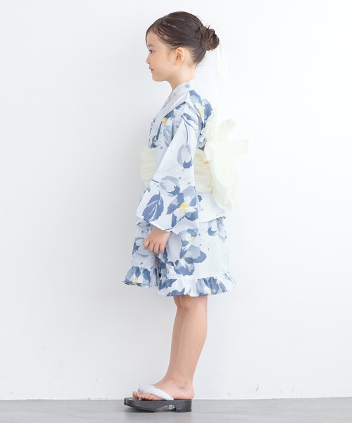 floroセパレート浴衣セット 子ども キッズ （上着＋ワンピース＋
