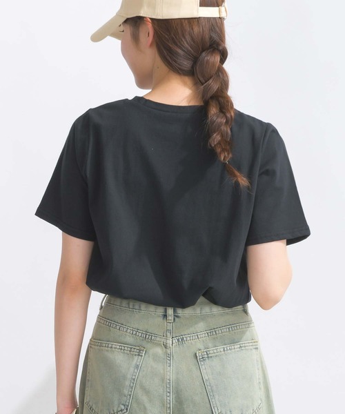 PICCIN（ピッチン）の「【WEB限定】フロントリボンコットンTシャツ（Tシャツ/カットソー・レディース・オフホワイト/ブラック・M/L）」の15枚目の写真