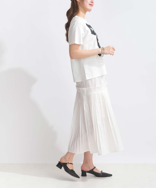 PICCIN（ピッチン）の「【WEB限定】フロントリボンコットンTシャツ（Tシャツ/カットソー・レディース・オフホワイト/ブラック・M/L）」の11枚目の写真