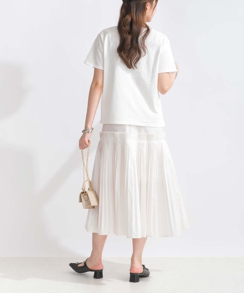 PICCIN（ピッチン）の「【WEB限定】フロントリボンコットンTシャツ（Tシャツ/カットソー・レディース・オフホワイト/ブラック・M/L）」の12枚目の写真