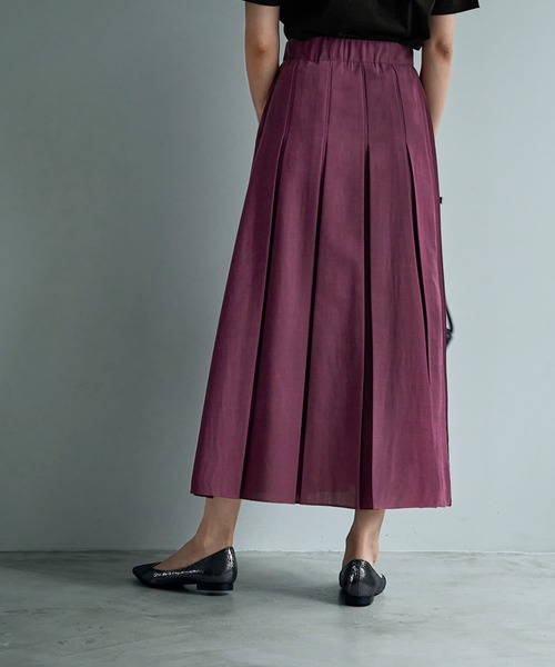 STYLE DELI(スタイルデリ)の「【LUXE】段差デザインプリーツスカート(スカート・レディース・ネイビー/パープル系その他・SMALL/MEDIUM)」の14枚目の写真