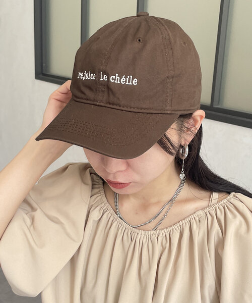 Thevon（ゼボン）の「細ロゴ刺繍キャップ（キャップ・レディース・ブラウン/ブラック/ライトベージュ・FREE）」の12枚目の写真