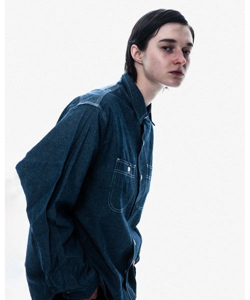 PENNEYS(ぺニーズ)の「PENNEY'S FOREMOST / ぺニーズ フォアモスト W-POCKET WORK SHIRT ダブルポケット ワークシャツ(シャツ/ブラウス・メンズ・ブルー/ホワイト・LARGE/MEDIUM)」の9枚目の写真