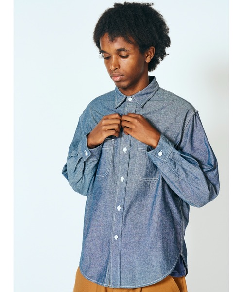 PENNEYS(ぺニーズ)の「PENNEY'S FOREMOST / ぺニーズ フォアモスト W-POCKET WORK SHIRT ダブルポケット ワークシャツ(シャツ/ブラウス・メンズ・ブルー/ホワイト・LARGE/MEDIUM)」の12枚目の写真