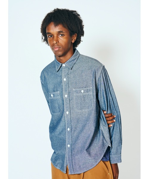 PENNEYS(ぺニーズ)の「PENNEY'S FOREMOST / ぺニーズ フォアモスト W-POCKET WORK SHIRT ダブルポケット ワークシャツ(シャツ/ブラウス・メンズ・ブルー/ホワイト・LARGE/MEDIUM)」の11枚目の写真