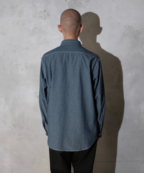 PENNEYS(ぺニーズ)の「PENNEY'S FOREMOST / ぺニーズ フォアモスト W-POCKET WORK SHIRT ダブルポケット ワークシャツ(シャツ/ブラウス・メンズ・ブルー/ホワイト・LARGE/MEDIUM)」の20枚目の写真