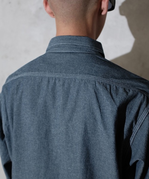 PENNEYS(ぺニーズ)の「PENNEY'S FOREMOST / ぺニーズ フォアモスト W-POCKET WORK SHIRT ダブルポケット ワークシャツ(シャツ/ブラウス・メンズ・ブルー/ホワイト・LARGE/MEDIUM)」の19枚目の写真