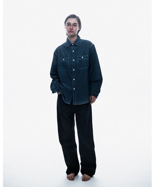 PENNEYS(ぺニーズ)の「PENNEY'S FOREMOST / ぺニーズ フォアモスト W-POCKET WORK SHIRT ダブルポケット ワークシャツ(シャツ/ブラウス・メンズ・ブルー/ホワイト・LARGE/MEDIUM)」の10枚目の写真