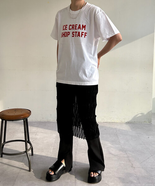SHENERY（シーナリー）の「ICE CREAM Tee（Tシャツ/カットソー・レディース・ネイビー/ホワイト・FREE）」の7枚目の写真