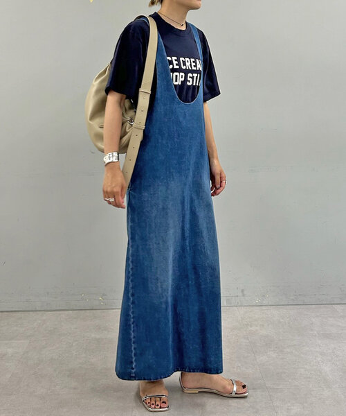 SHENERY（シーナリー）の「ICE CREAM Tee（Tシャツ/カットソー・レディース・ネイビー/ホワイト・FREE）」の15枚目の写真