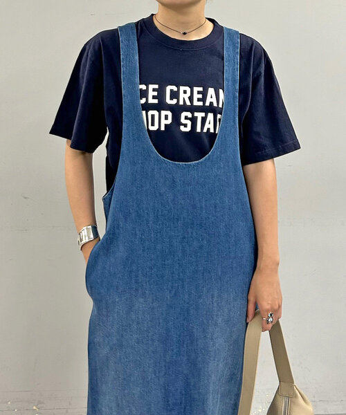 SHENERY（シーナリー）の「ICE CREAM Tee（Tシャツ/カットソー・レディース・ネイビー/ホワイト・FREE）」の12枚目の写真
