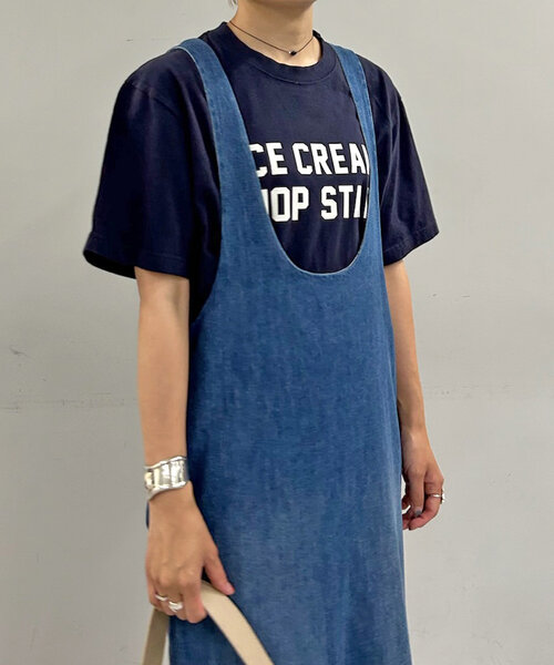 SHENERY（シーナリー）の「ICE CREAM Tee（Tシャツ/カットソー・レディース・ネイビー/ホワイト・FREE）」の10枚目の写真