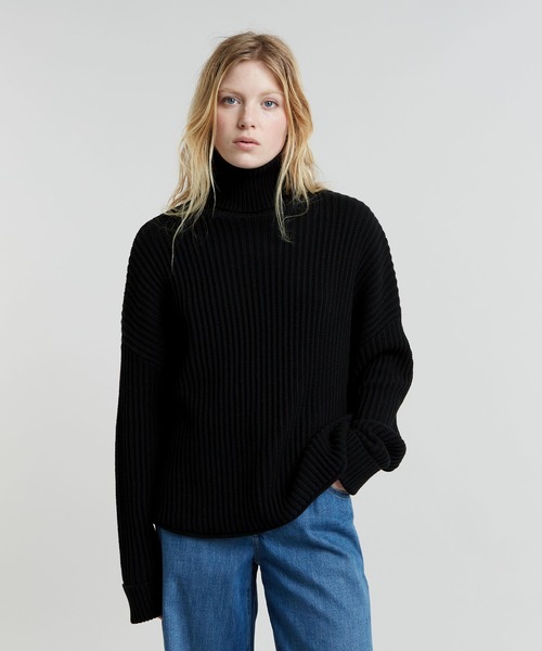 【セール】LOOSE TURTLE KNITTED SWEATER/タートルネックセーター/オーバーサイズ（ニット/セーター）｜G-STAR RAW（ジースターロゥ）