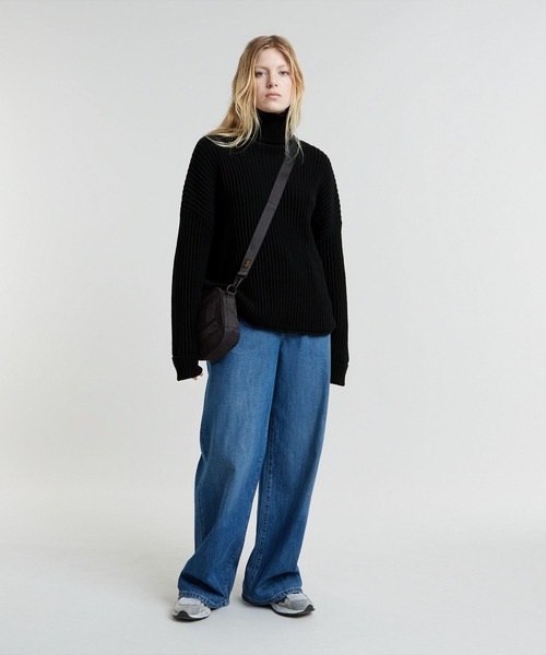 【セール】LOOSE TURTLE KNITTED SWEATER/タートルネックセーター/オーバーサイズ（ニット/セーター）｜G-STAR RAW（ジースターロゥ）