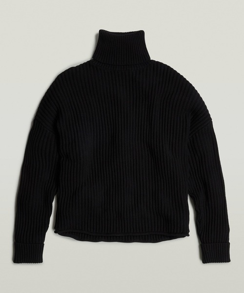 【セール】LOOSE TURTLE KNITTED SWEATER/タートルネックセーター/オーバーサイズ（ニット/セーター）｜G-STAR RAW（ジースターロゥ）
